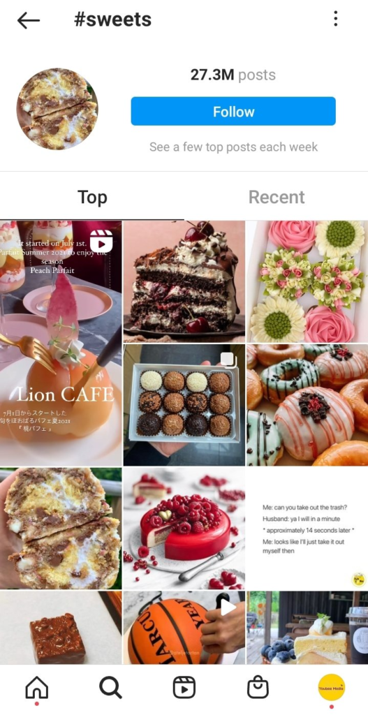 #Sweets on Instagram