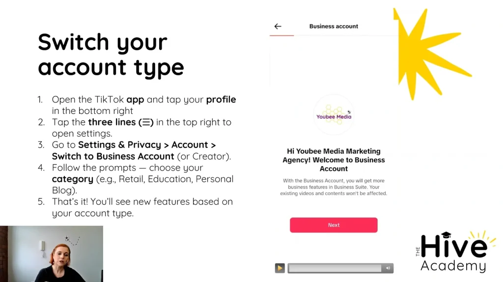 Screenshot of module from The Hive Academy
