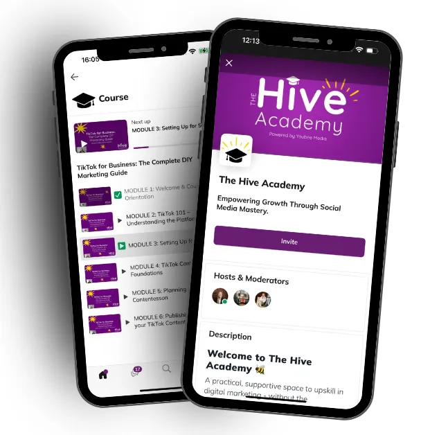 Mobile app for The Hive Academy