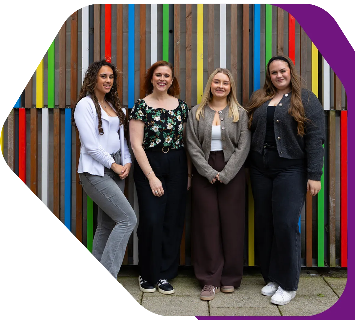 Photo of Youbee Media team, Caera, Becky, Jenny and Olivia